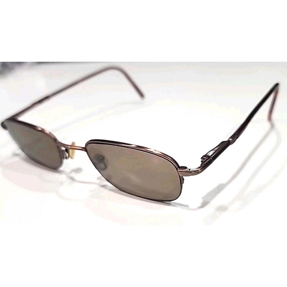 Tommy Hilfiger TH3019 No Lenses Small Brown Metal Half Rim Eyeglasses 48-20-145